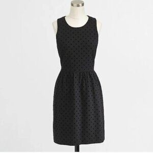 J. Crew Factory Ponte Dress in Velvet Dot